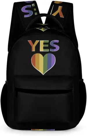 Yes Marriage Equality LGBTQ Laptop Backpack Lightweight Computer Bag Travel Daypacks for Work Business