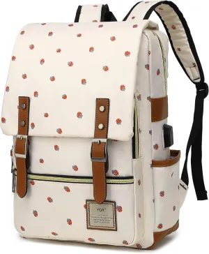 YGR Floral Laptop Backpack for Women, Female, School, Travel, Business, Outdoor Sports, Office, Work