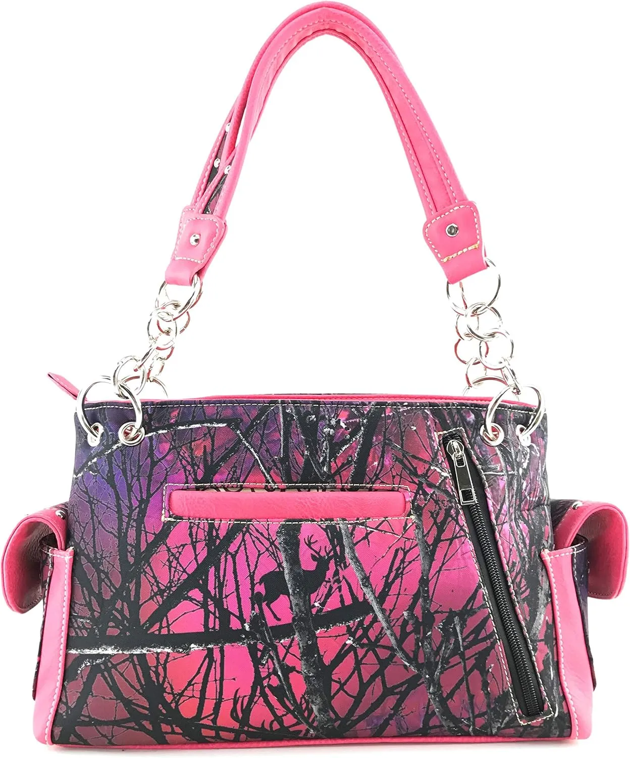 Zelris Camouflage Shine Glow Cross Wings Women Conceal Carry Handbag