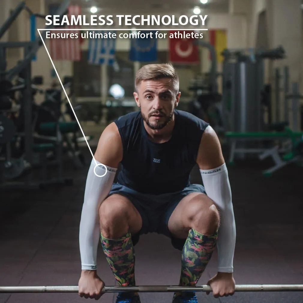 Zensah Compression Arm Sleeves - Made in USA, Thermal Arm Warmers for Cycling and Running with UV Sun Protection
