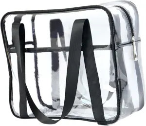Zippered Transparent Pvc Clothing and Cosmetics Storage Handbag Travel Storage Bag Bags Skincare Toilet Cosmetics Zip Boxes Pouch Liquid Purses Handbag Compartments Cooler Mini Pvc